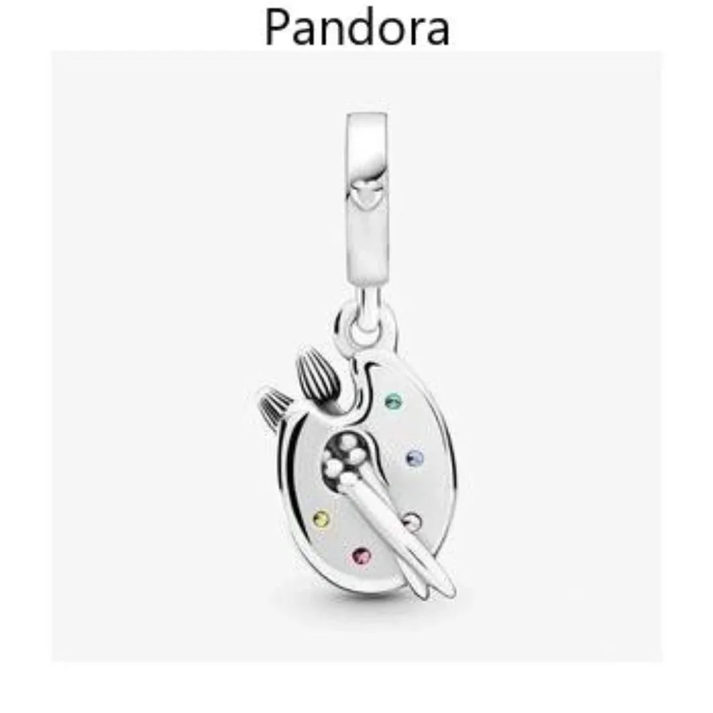 Pandora Silver Bracelet Charm with Multicolor Accents